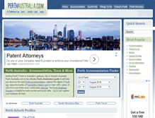 Tablet Screenshot of perth-australia.com